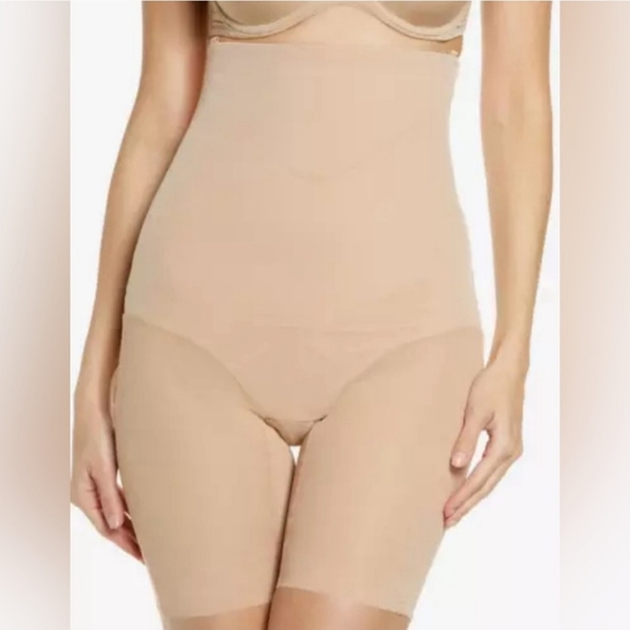 NWT Honeylove Super Power Shorts Size XL Sand/Nude Shapewear With Straps HLSW05 - Picture 3 of 11